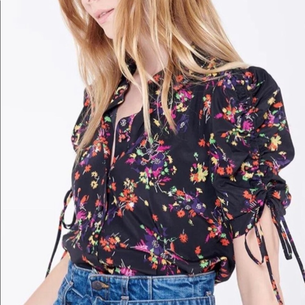 VERONICA BEARD Floral Blouse